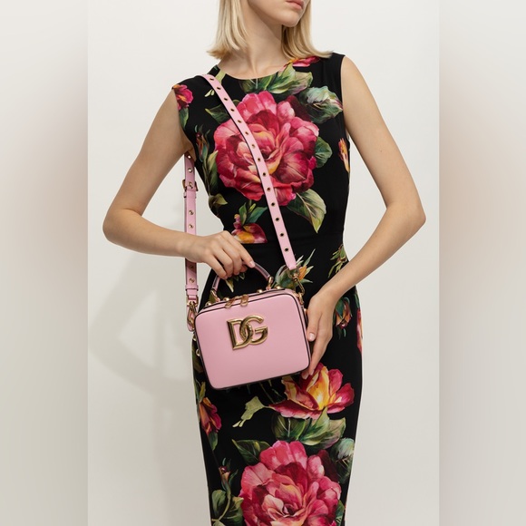 NWT Dolce&Gabbana Rose Print Stretch Silk Sheath Dress - Picture 7 of 10
